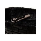 Bolso de hombro Maku de cocodrilo - Negro
