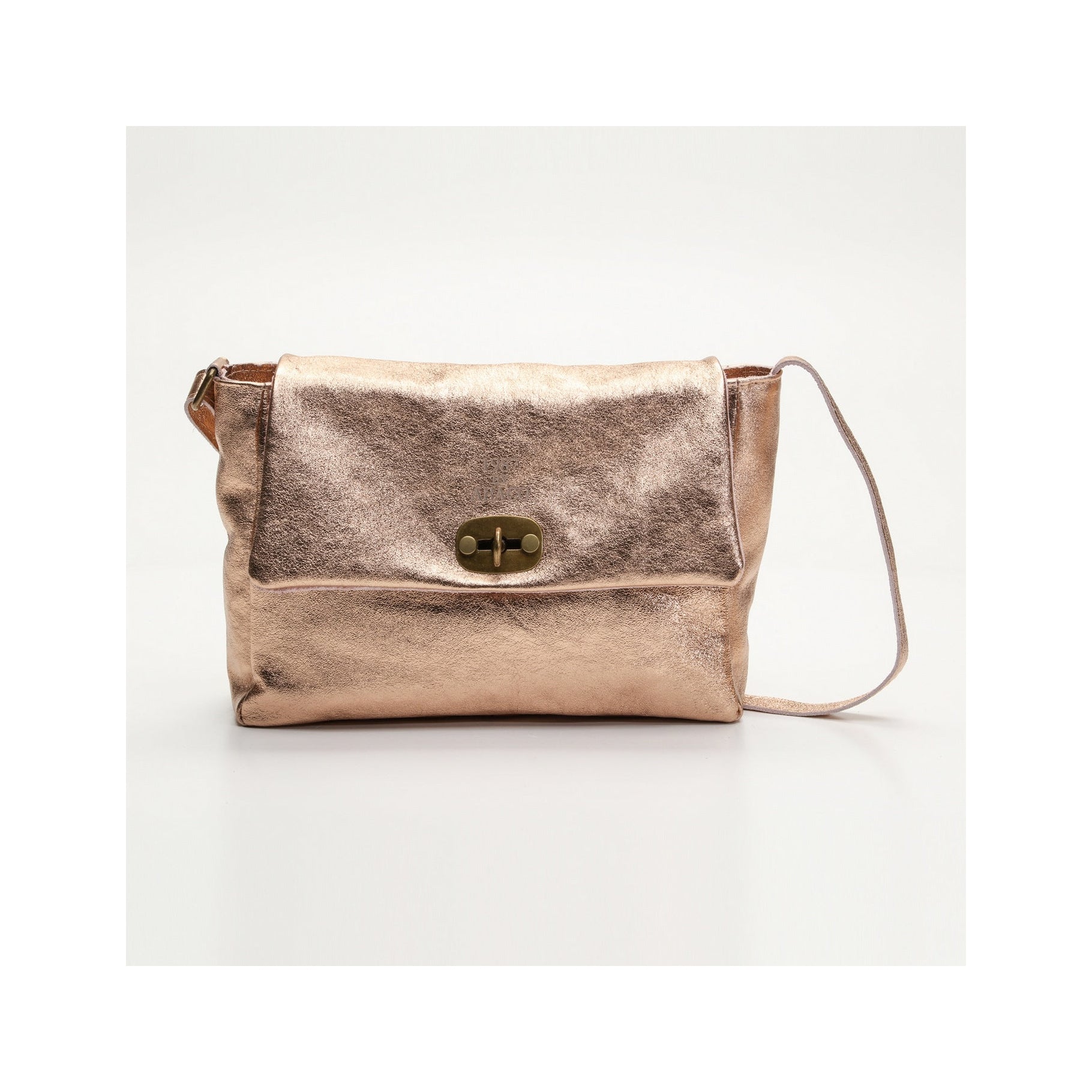 Ana Metalique Shoulder Bag - Metallic Pink
