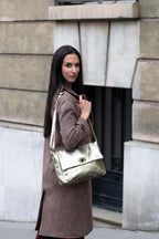 Bolso de hombro Ana Metalique - Dorado