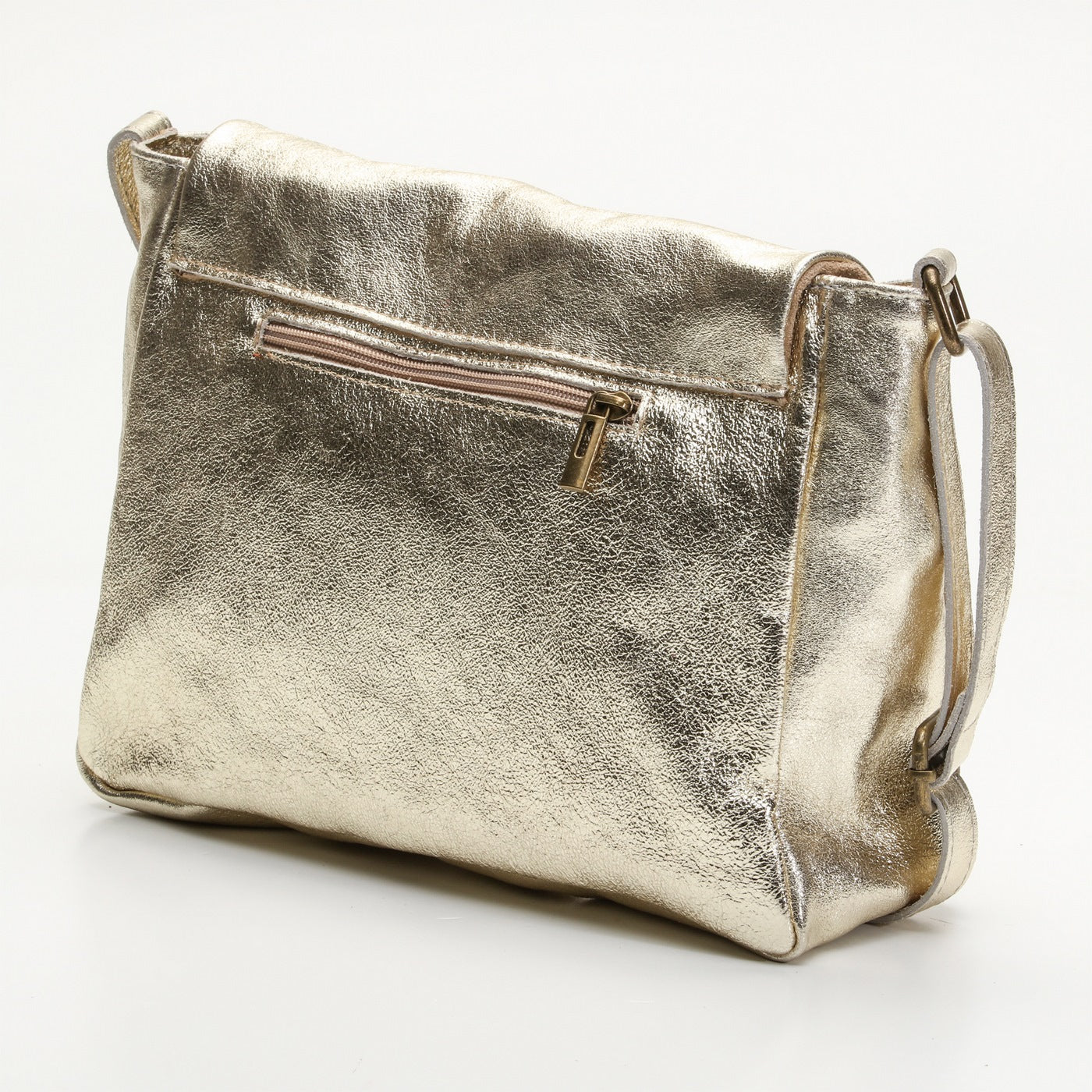 Bolso de hombro Ana Metalique - Dorado