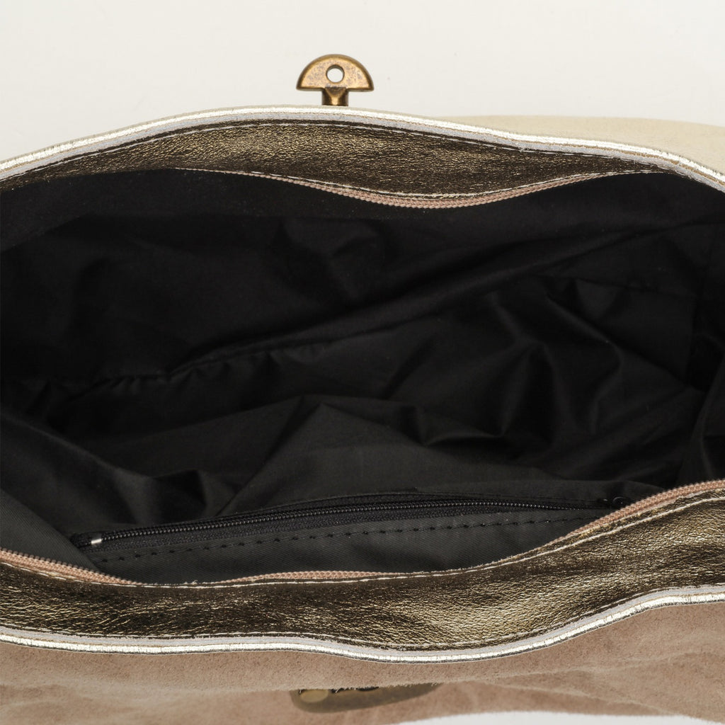 Bolso de hombro Ana Metalique - Dorado