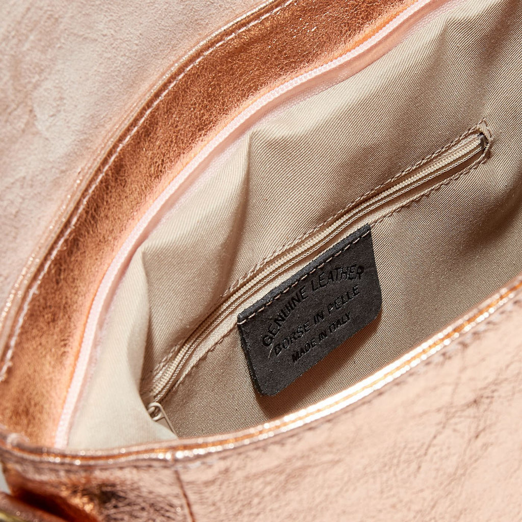 Bolso bandolera Nyle - Rosa metalizado