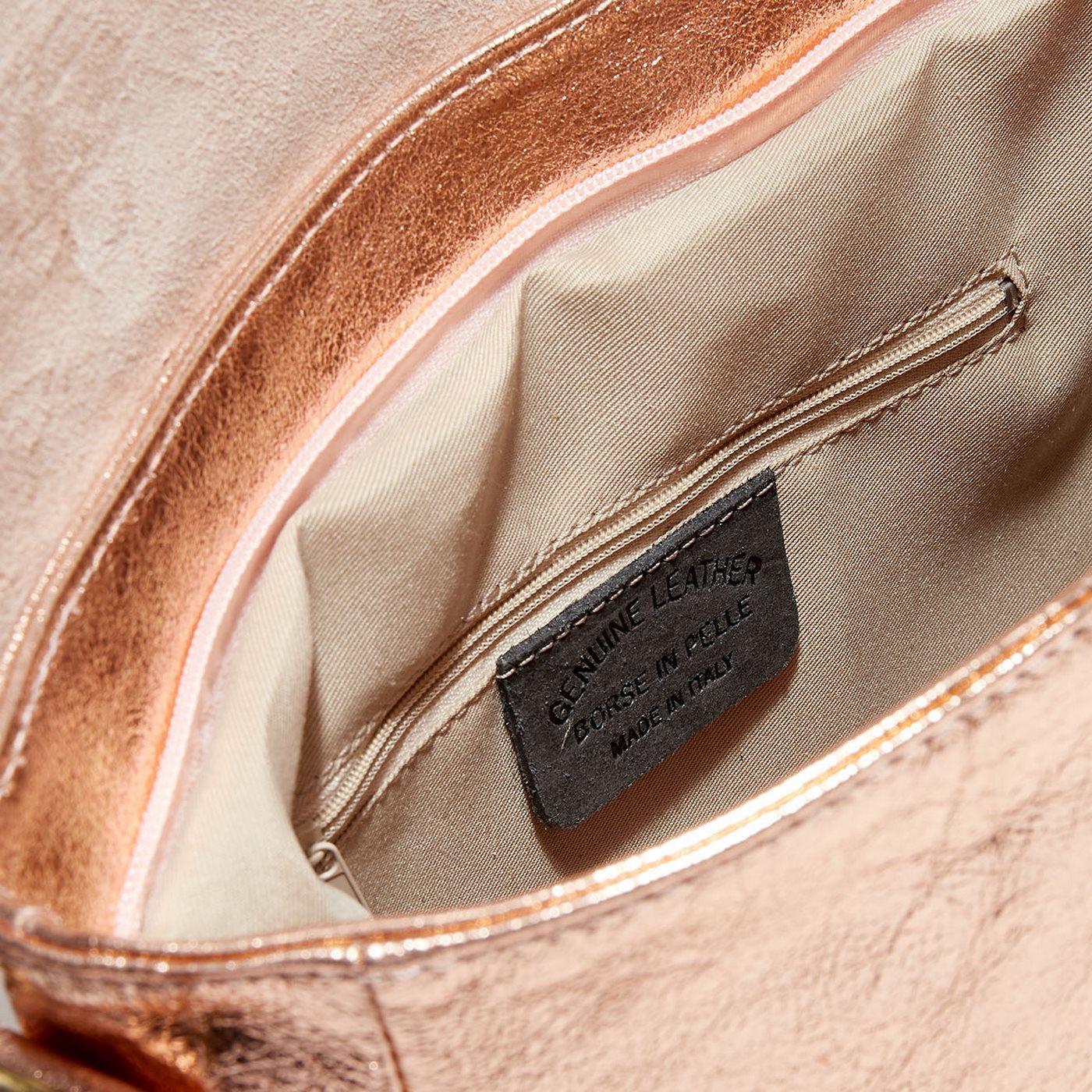 Bolso bandolera Nyle - Rosa metalizado