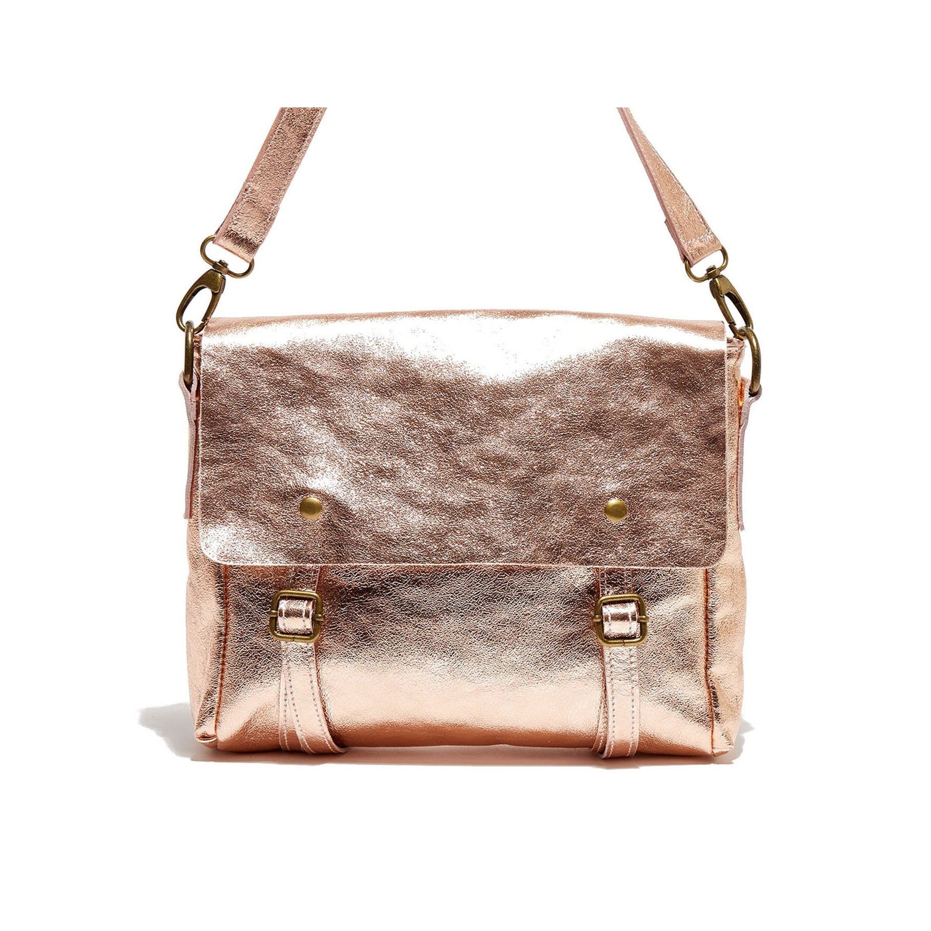 Bolso bandolera Nyle - Rosa metalizado