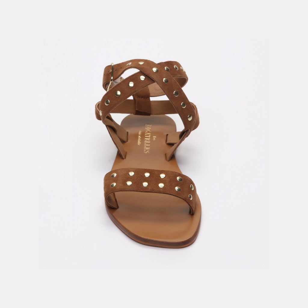 Brielle Flat Sandals - Camel
