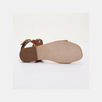 Brielle Flat Sandals - Camel