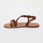 Sandales Plates Maria - Camel