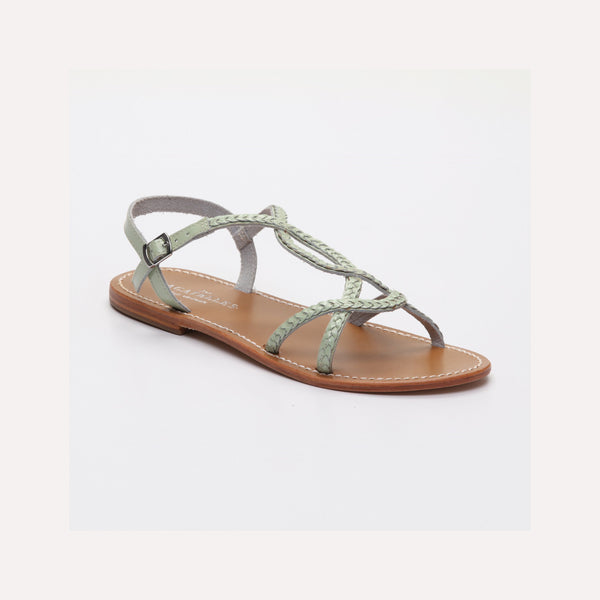 Sandales Plates Clorinde - Mint