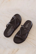 Abhirami Flat Mules - Black