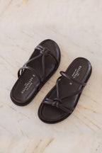 Abhirami Flat Mules - Black