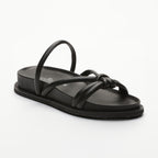 Abhirami Flat Mules - Black