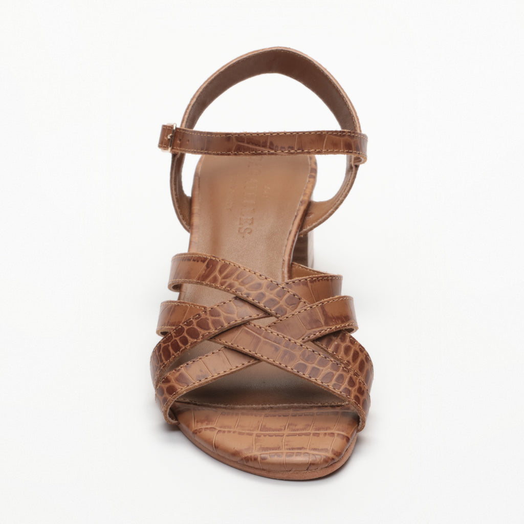 Sandales A Talons Uma - Camel