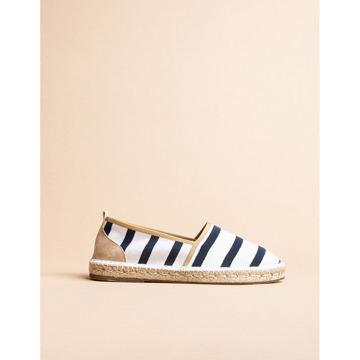 Brestoise Flat Espadrilles - White Beige - Men