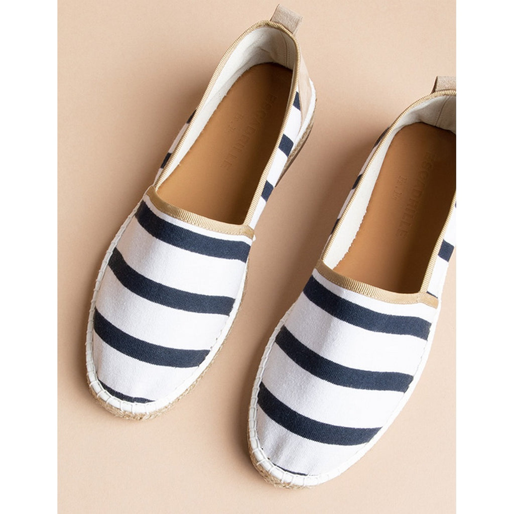 Brestoise Flat Espadrilles - White Beige - Men