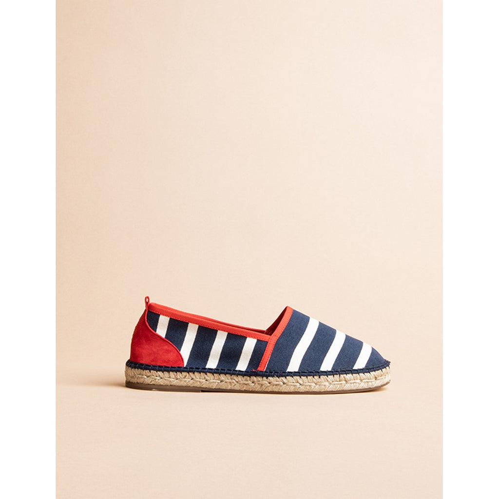 Brestoise Flat Espadrilles - Navy Red - Men