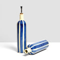 Botella de aceite - Linhas Azul