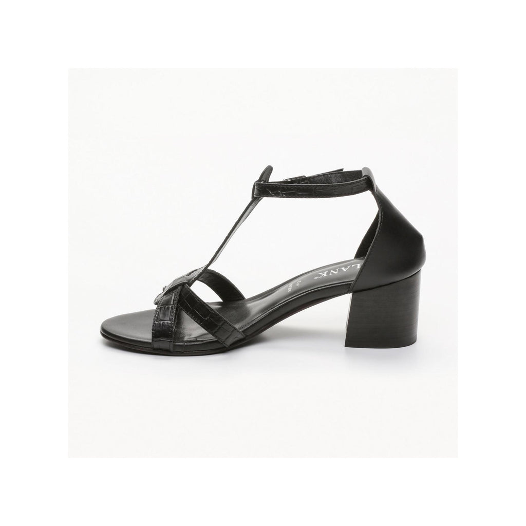 Sandalias de tacón Xana - Croco Negro