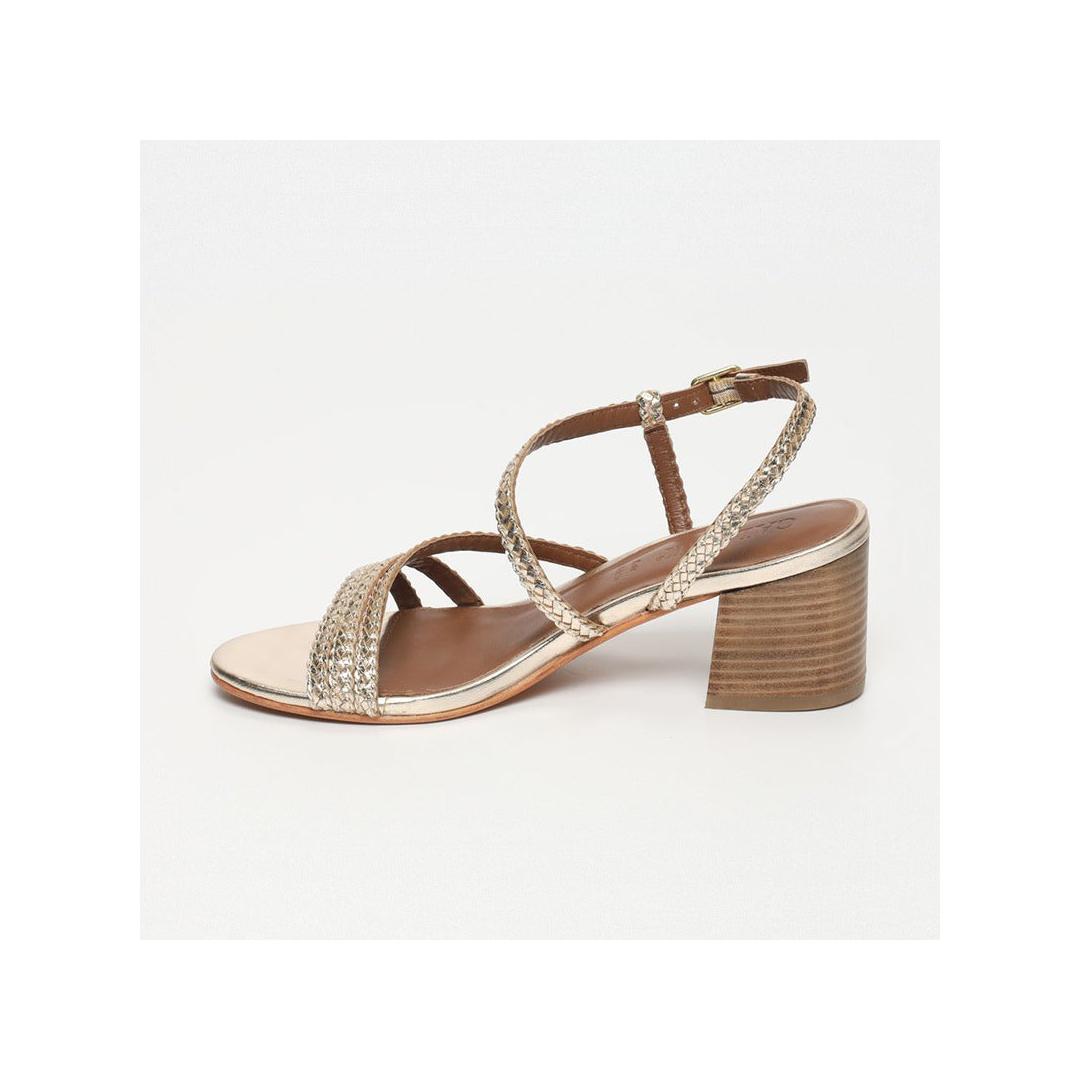Mahala Heeled Sandals - Gold