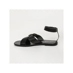 Nevaeh Ankle Strap Sandals - Black