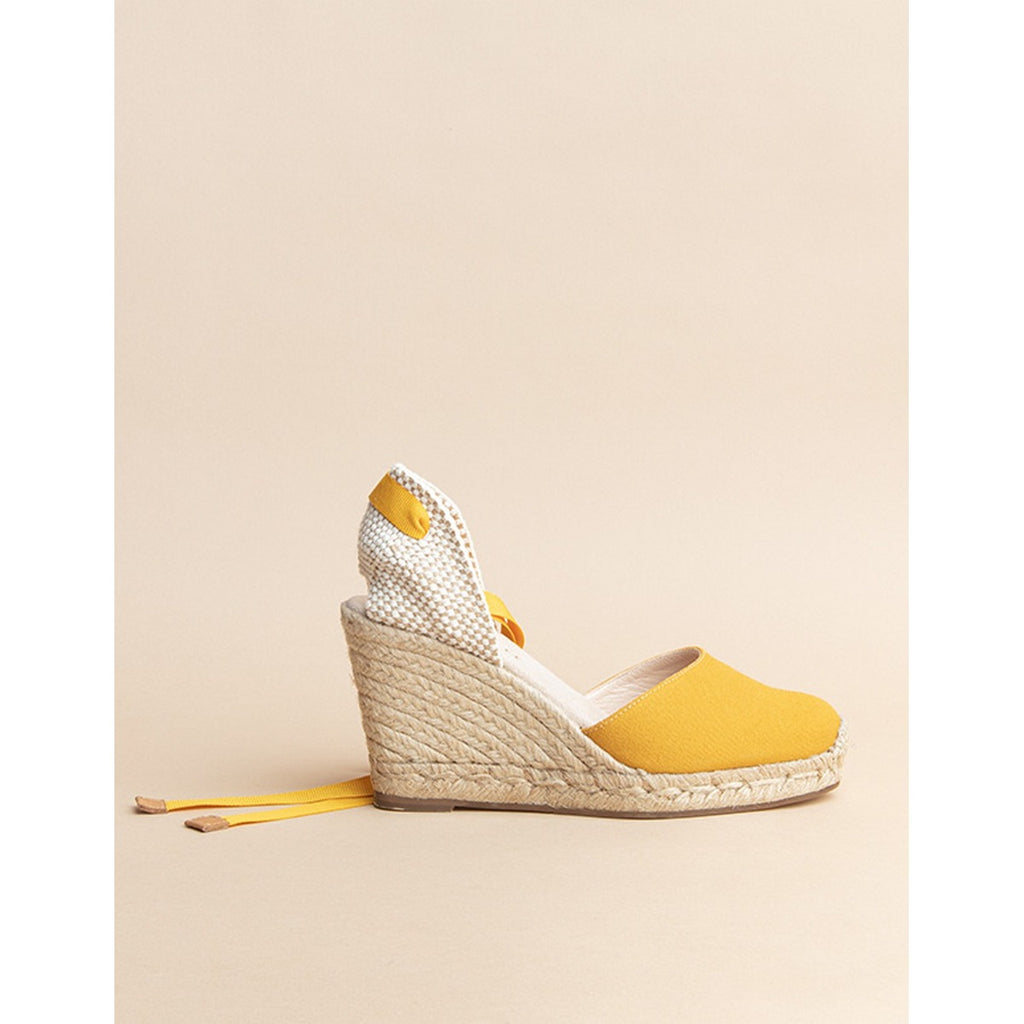 Espadrilles Talon Dole Vita Ruban - Miel - Femme