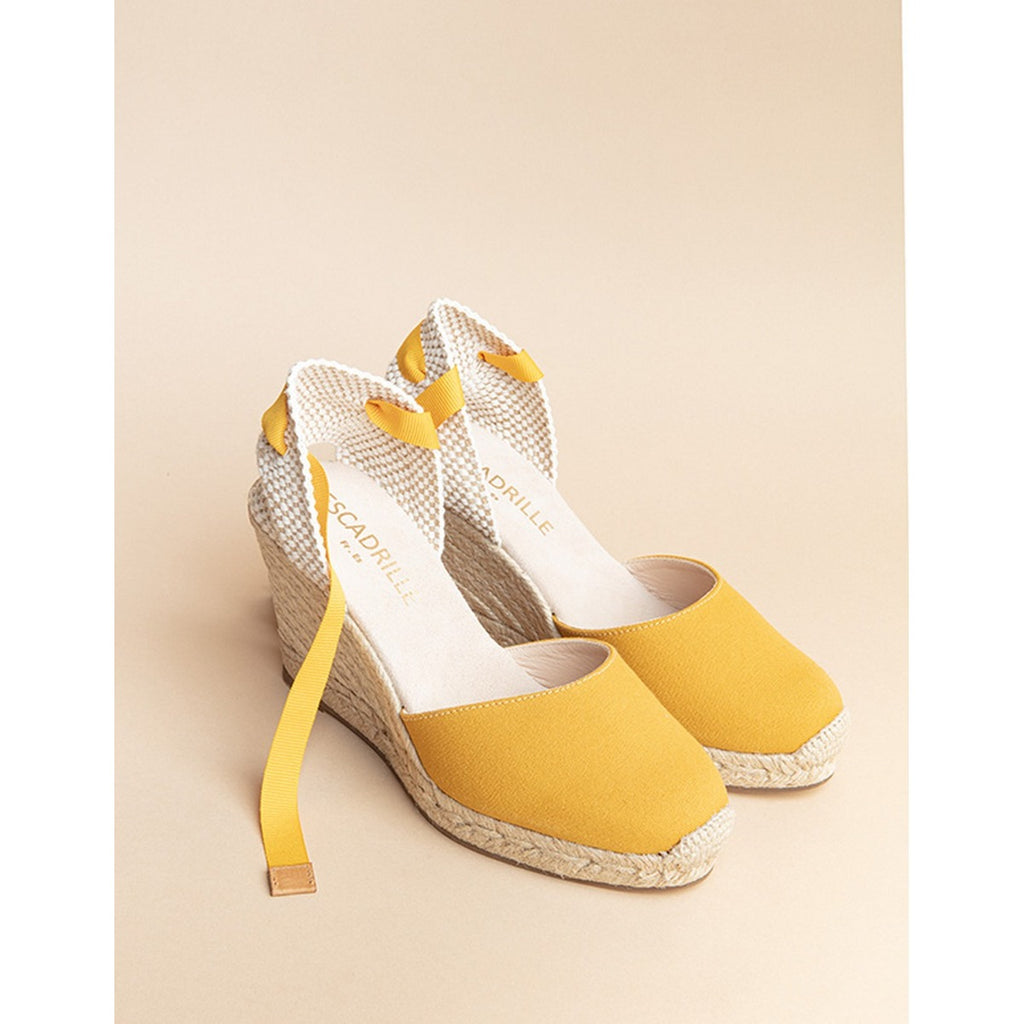 Espadrilles Talon Dole Vita Ruban - Miel - Femme