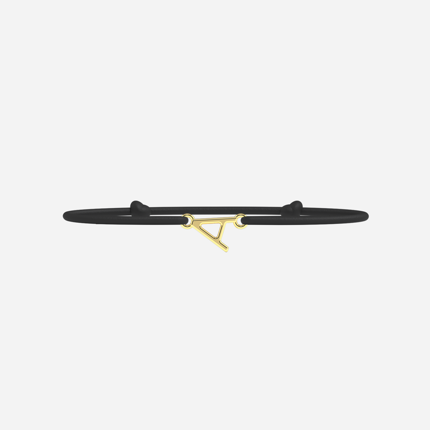 Pulsera A - Oro - Negro