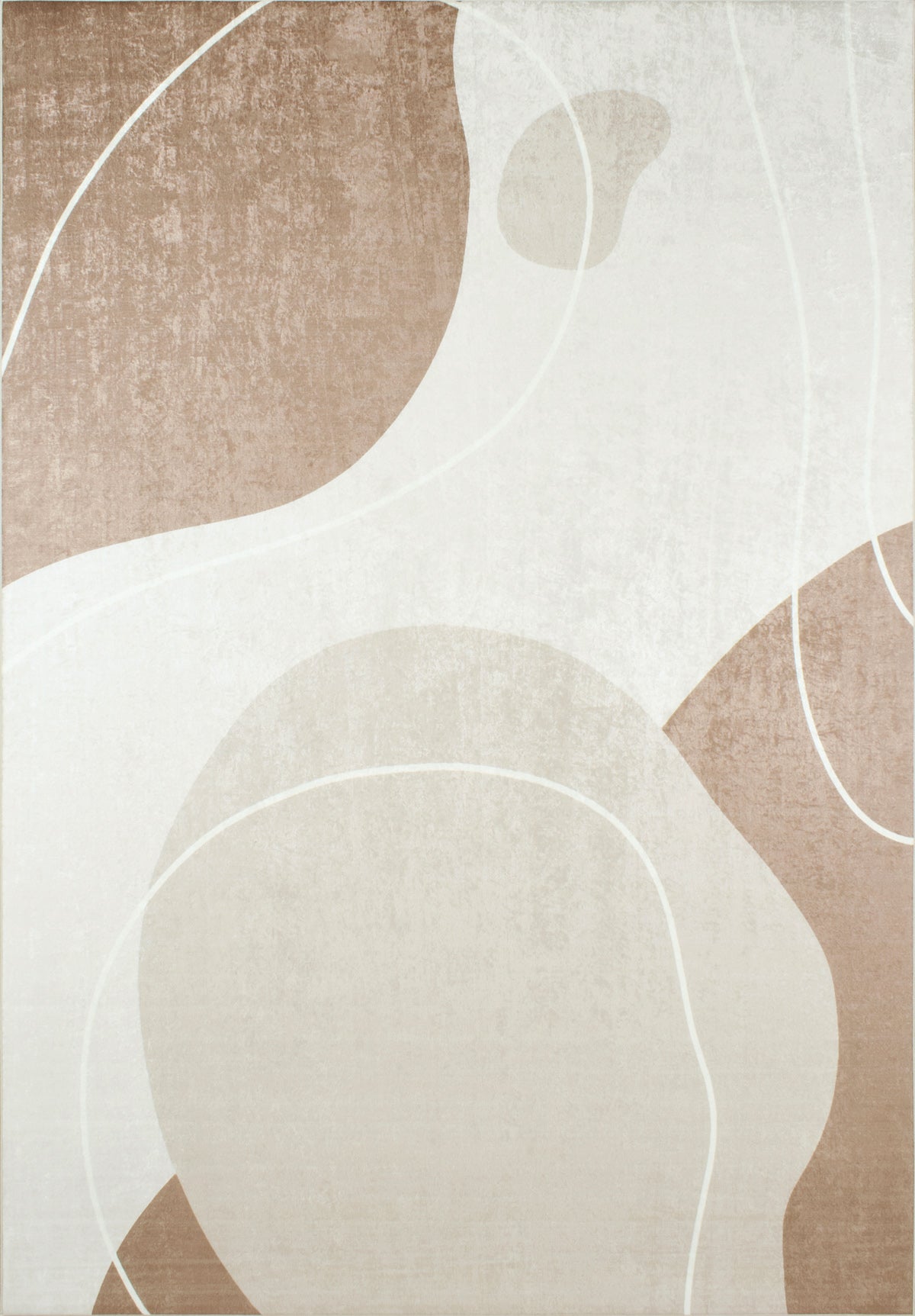 Grege - Alfombra Interior - Poliéster Estampado - Beige