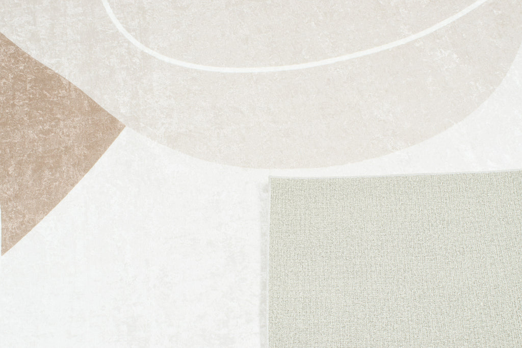 Grege - Alfombra Interior - Poliéster Estampado - Beige