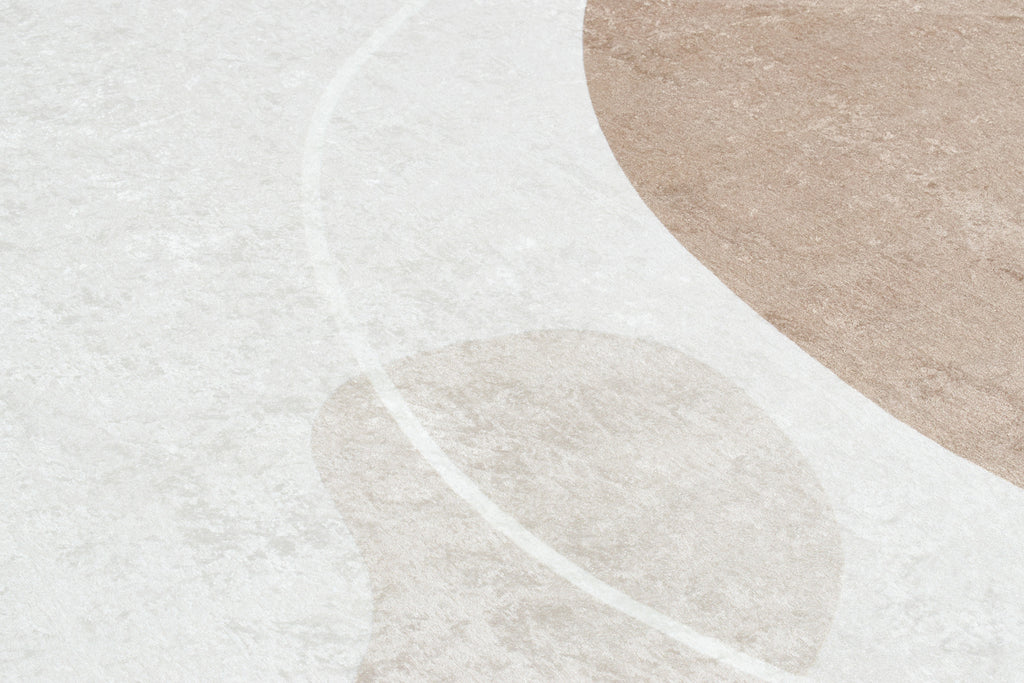 Grege - Alfombra Interior - Poliéster Estampado - Beige