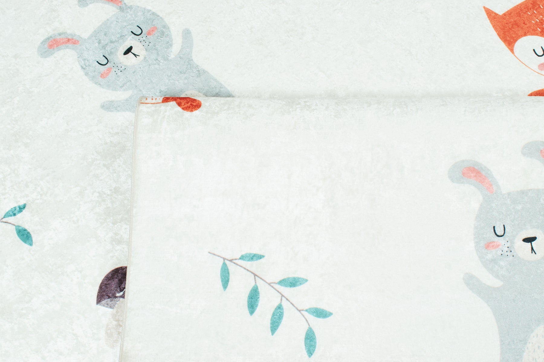 Happy - Alfombra Interior - Poliéster Estampado - Crema