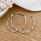 Bracelet Wallis - Agate Blanche Acier