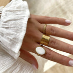 Bague "Zita" acier-Bagues-instants-plaisirs-Instants Plaisirs | Bijoux