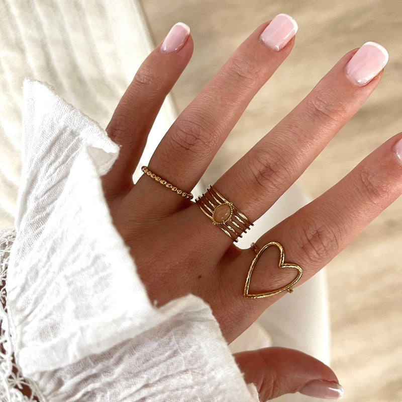 Bague "Manissa" acier-Bagues-instants-plaisirs-Instants Plaisirs | Bijoux
