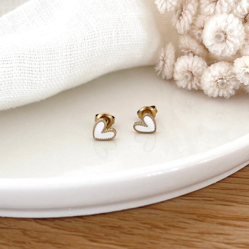Boucles d'oreilles "Louka" blanc acier-Boucles d'oreilles-instants-plaisirs-Instants Plaisirs | Bijoux