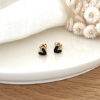 Pendientes “Louka” acero negro-Instants-Plaisirs-Pendientes Instants Plaisirs | Joyas