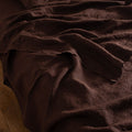 Flat Sheet - Washed Linen - Cacao