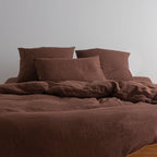 Housse De Couette - En Lin Lavé - Cacao