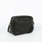 Bolso de hombro Maelys - Piel de cordero negra