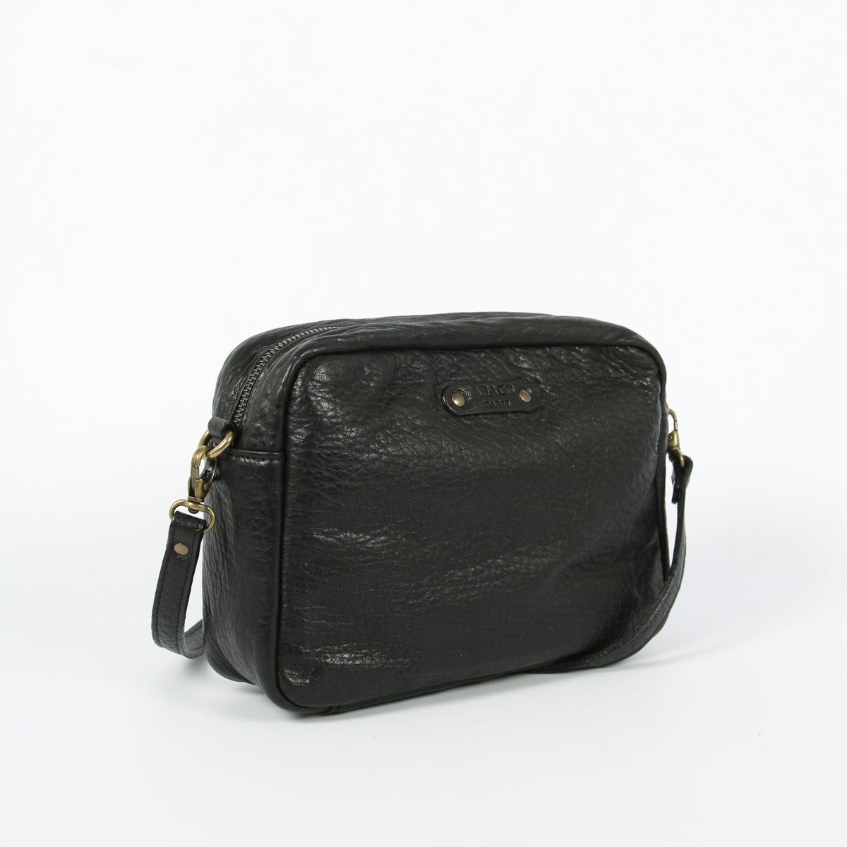 Bolso de hombro Maelys - Piel de cordero negra