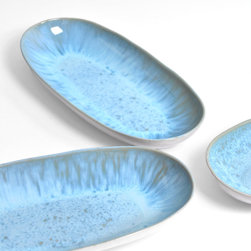 Plat De Service L - Bleu Agua