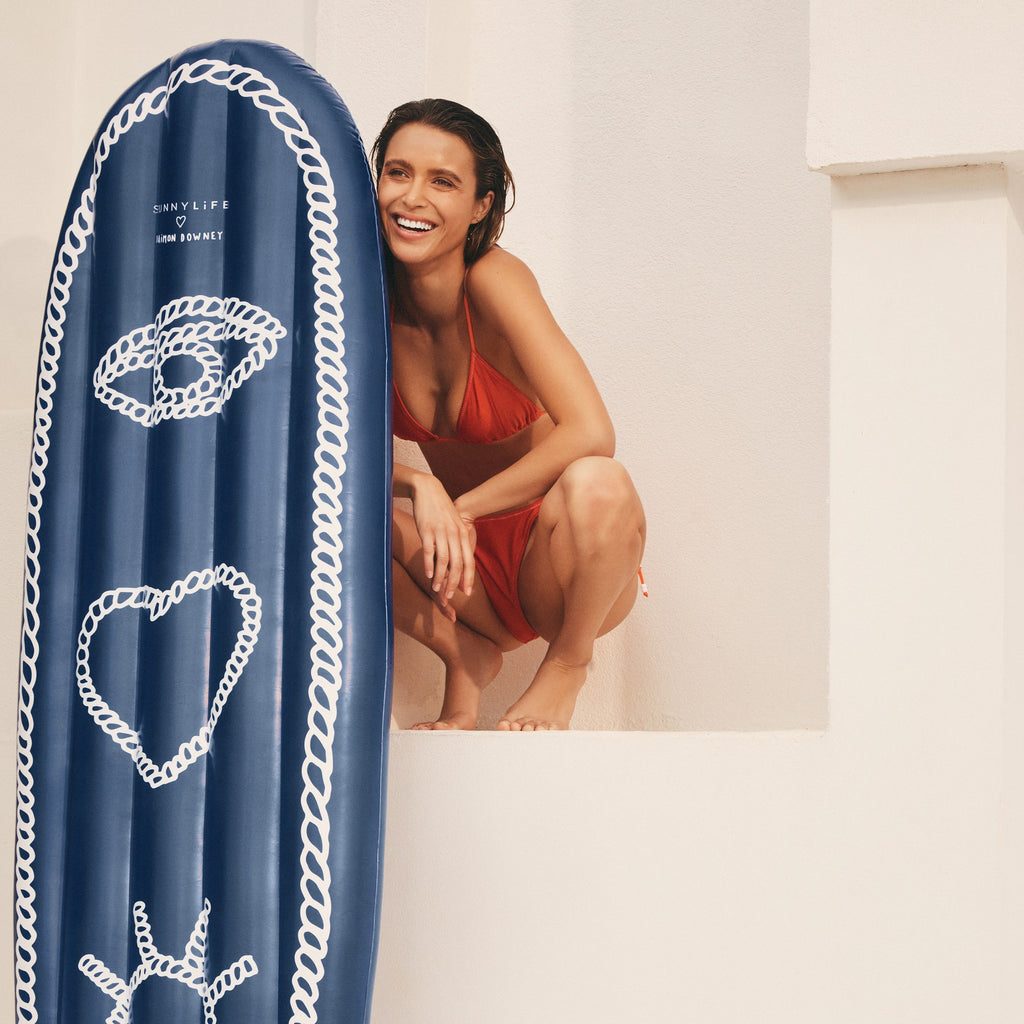 Colchón inflable de surf para adultos I Love Sun - Azul
