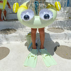 Fins + Mask + Snorkel Marble - Green