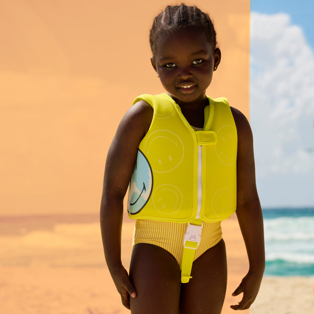 Smiley Swimming Vest - Yellow