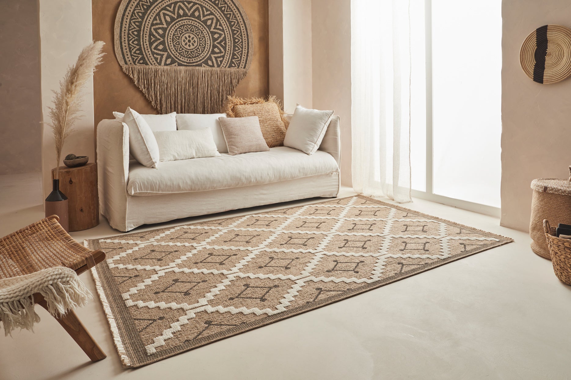 Tulum - Tapis D'Intérieur/Extérieur - Polypropylène - Noir