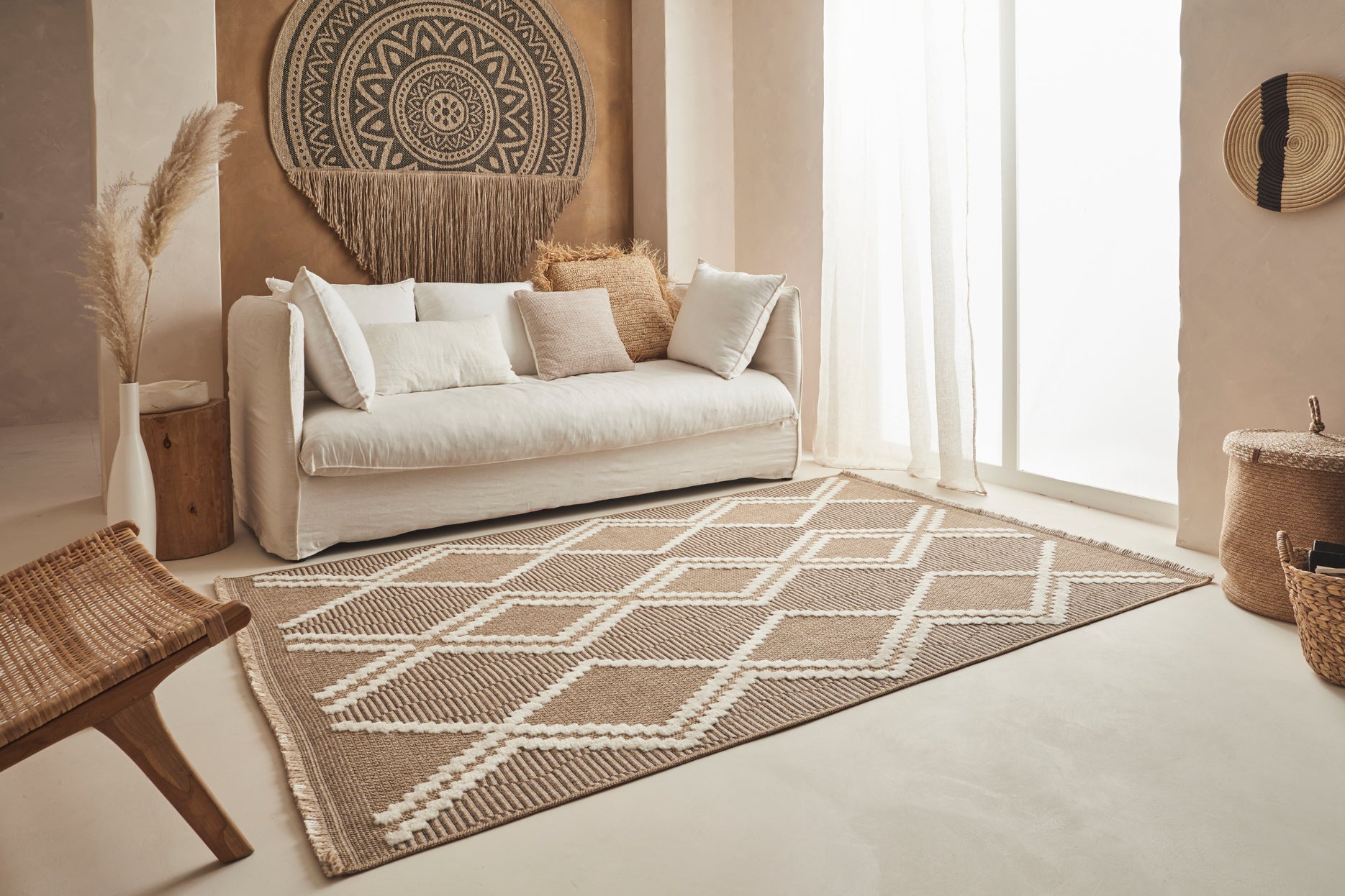 Tulum - Tapis D'Intérieur/Extérieur - Polypropylène - Marron