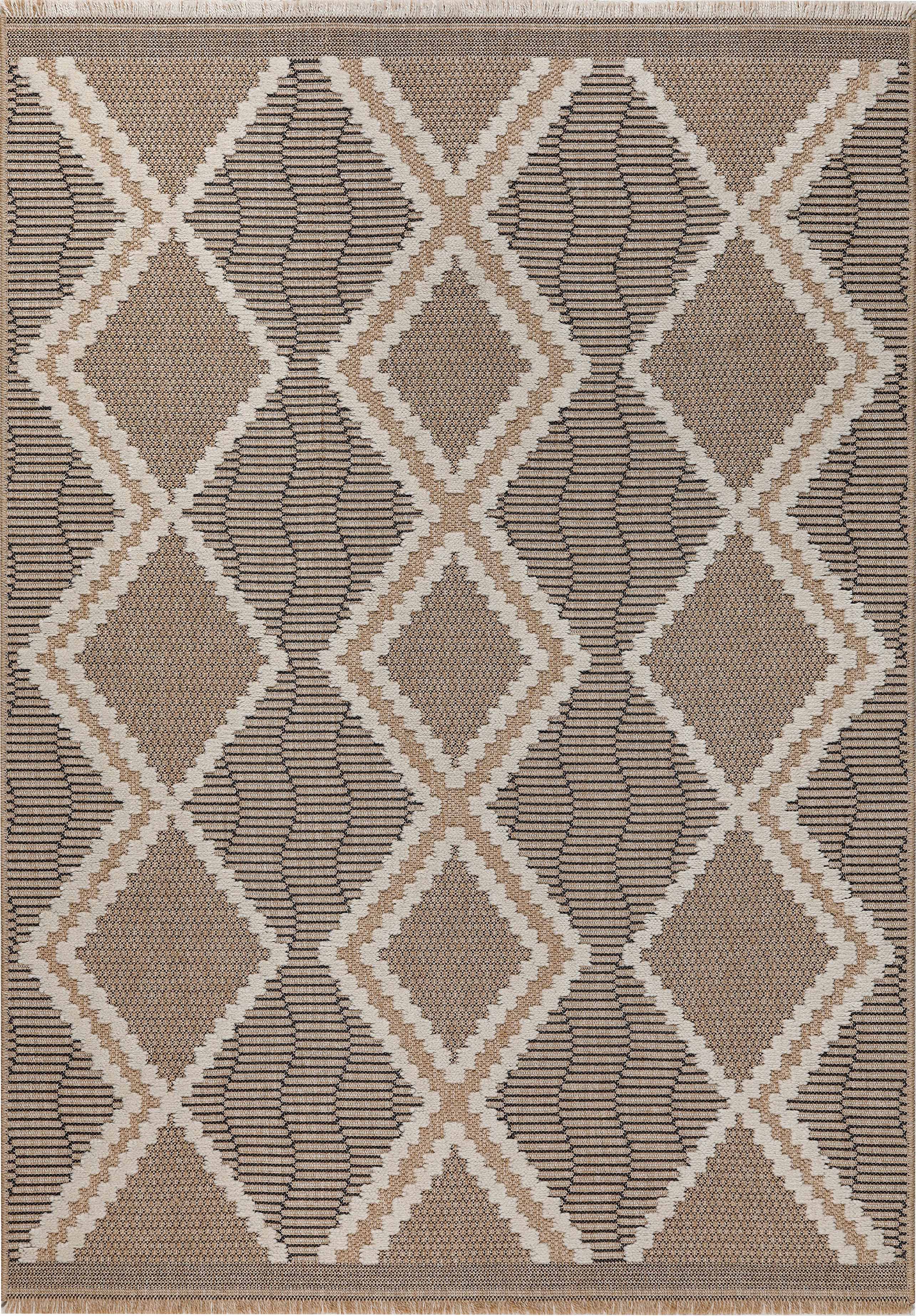 Tulum - Tapis D'Intérieur/Extérieur - Polypropylène - Noir