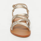 Sandales Isys - Gold Sheep Nappa (Tubular Straps) - Doré
