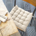 Asiento acolchado 38 x 38 cm Kala Greige - El efecto mariposa - The Bradery