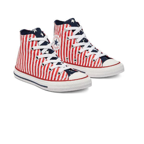 Chuck Taylor All Star High Top Cadet Sneakers - Red - Kids - Converse - The Bradery