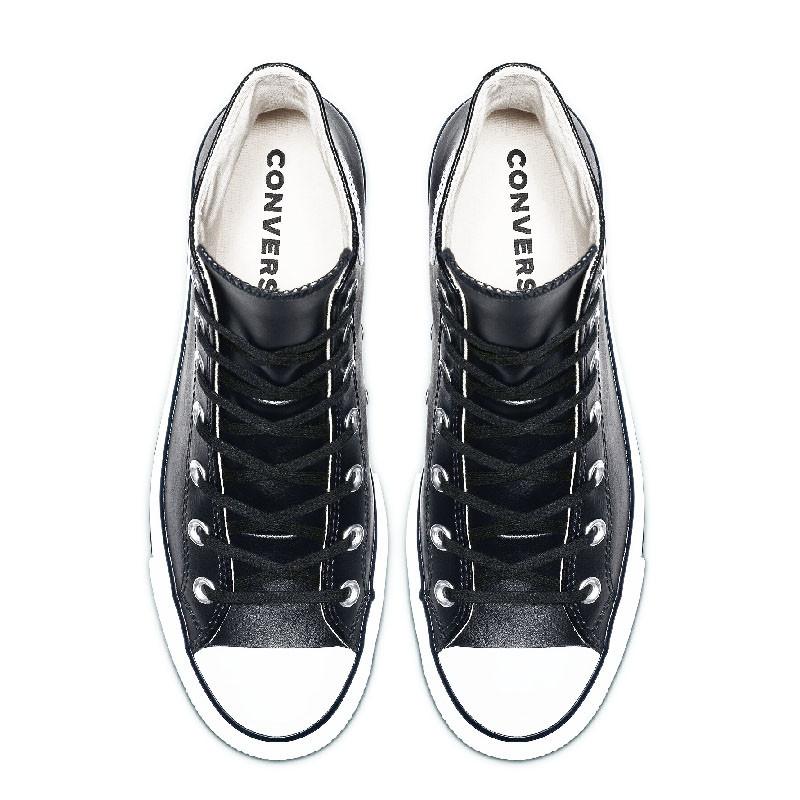 Baskets Plateforme Cuir Hi - Noir - Mixte - Converse - The Bradery